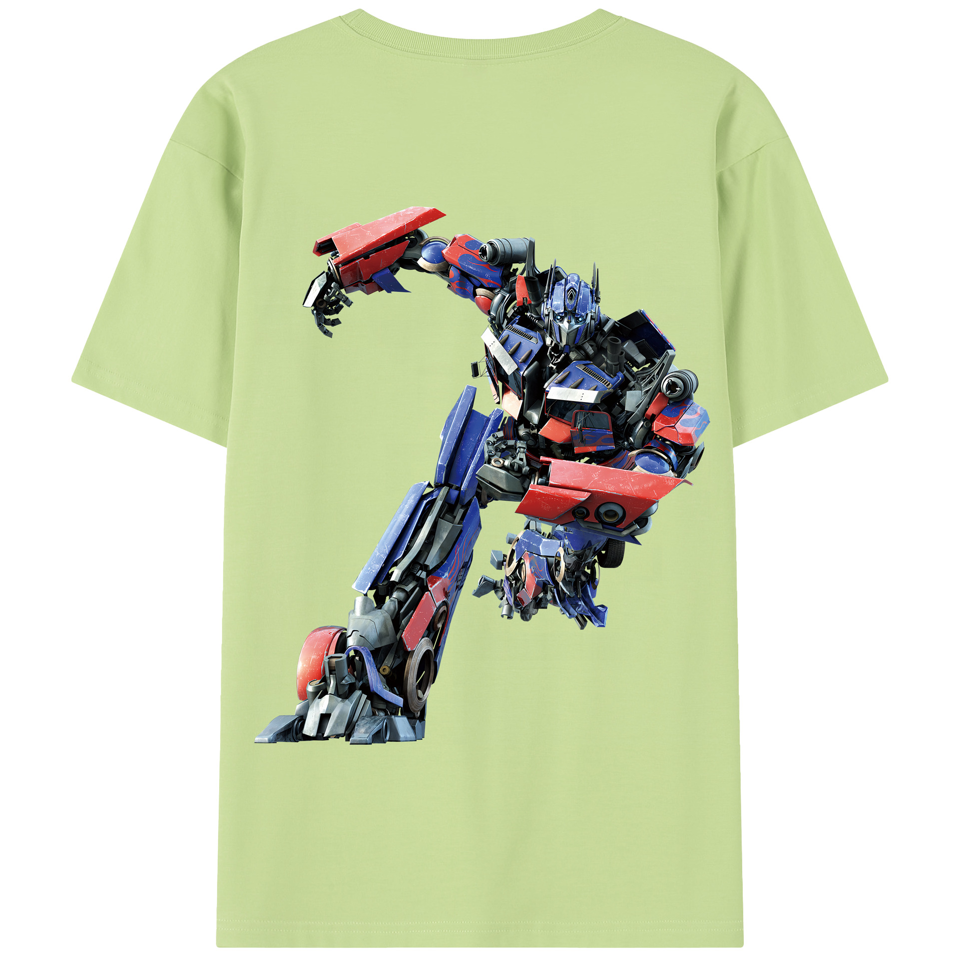 （画像用） Transformers トランスフォーマー 綿100％半袖Tシャツ（背面プリント）
